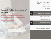 Tablet Screenshot of koontzparkin.com